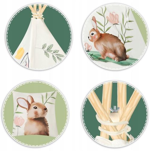 namiot tipi poliestrowy Króliczek MAŁPISZON na Arena.pl