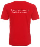 .Koszulka męska czerwona Haretski.