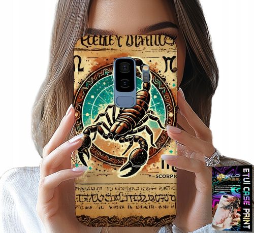 ETUI DO SAMSUNG GALAXY S9 PLUS - SKORPION ZNAK ZODIAKU ASTRONOMIA + FOLIA na Arena.pl