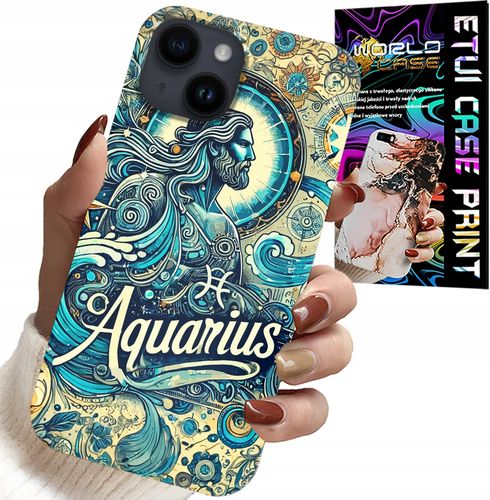 ETUI DO IPHONE 14 PLUS - ZNAK ZODIAKU, WODNIK, ASTRONOMIA PLECKI na Arena.pl