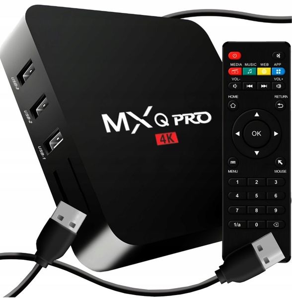 SMART TV BOX MXQ PRO 4K 1+8GB ANDROID 11.1 WIFI SD 5G DEKODER JĘZYK zdjęcie 1