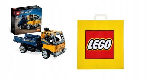 LEGO TECHNIC - Wywrotka 42147 + TORBA PAPIEROWA LEGO na Arena.pl
