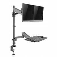 Uchwyt do Monitora i Klawiatury biurkowy 2 MONITORY 17-32" VESA Spacetronik