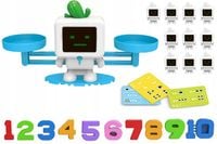 GRA EDUKACYJNA ROBOT WAGA SZALKOWA NAUKA LICZENIA PREZENT DLA 5 6 7 8 LATKA