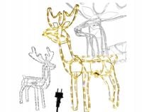 RENIFER LED ŚWIECĄCY ZEWNĘTRZNY Z RUCHOMĄ GŁOWĄ