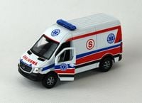 auto metalowe welly 1:34 prl sprinter pogotowie
