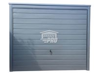 Garaż blaszany 3x8 brama drzwi  antracyt Dach spad w tył GP107