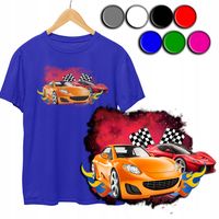 KOSZULKA DZIECIĘCA T-SHIRT Z NADRUKIEM - HOT WHEELS AUTKA - XS 110-116