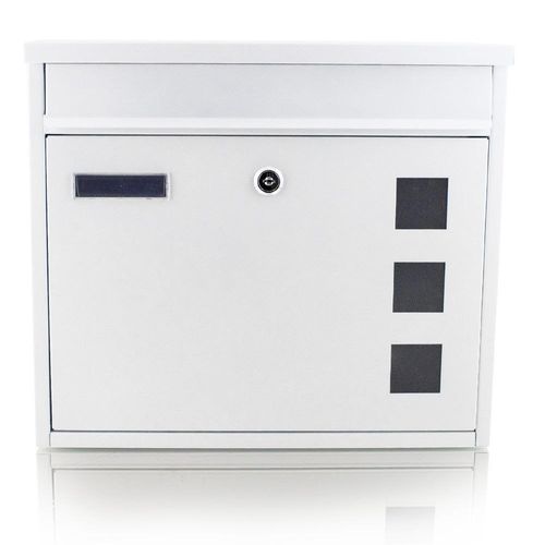 16056 Skrzynka na listy biała z wrzutem okienka poglądowe post gazety na Arena.pl