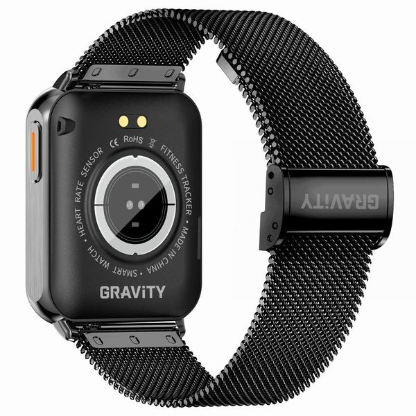 smartwatch gravity czerwono czarny 2 paski gt17-10 zdjęcie 10