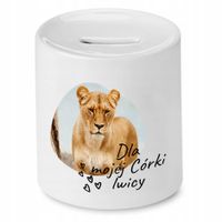 Skarbonka Dla Córki Dla Mojej Córki Lwicy Prezent Z Nadrukiem Ze Zdjęciem