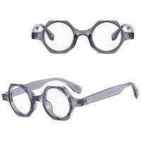 Okulary Lenonki Zerówki do KOMPUTERA TV Smartfon BLUE LIGHT Szare STYLION