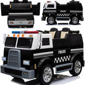 Samochód Policyjny Na Akumulator Czarny Radiowóz