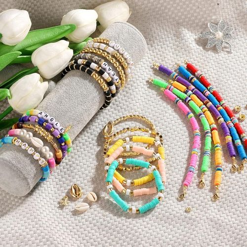 ZESTAW KORALIKÓW DO ROBIENIA BRANSOLETEK BIŻUTERII ZAWIESZKI SERDUSZKA na Arena.pl