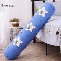 Pluszowa Cylindryczna Poduszka - WAŁEK Niebieski Gwiazdy 95cm