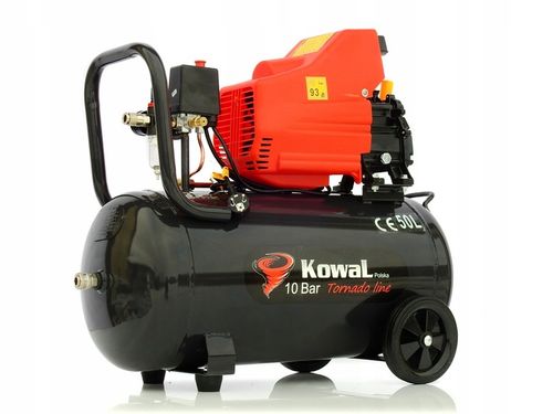 PROFESJONALNY 10Bar KOMPRESOR 50L olejowy tłokowy sprężarka pompa na Arena.pl