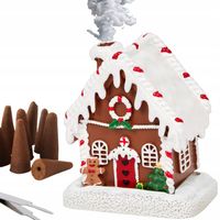 Kominek zapachowy świąteczna figurka domek Podstawka pod kadzidełka