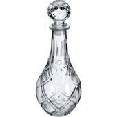 KADAX Karafka Do Whisky Alkohol Kryształowa 0,8L Butelka Szklana Z Korkiem