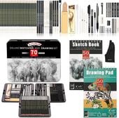 Kalour Zestaw do Szkicowania Rysowania Profesjonalny Szkicownik Ołówki 72
