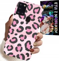 ETUI DO SAMSUNG GALAXY A21s - RÓŻOWA PANTERKA PANTERA KOBIECE WZORY
