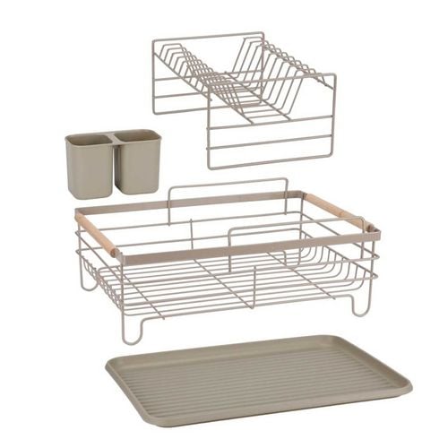 suszarka do naczyń z ociekaczem i tacą e-8190 beżowa na Arena.pl