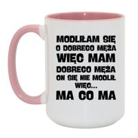 Duży Biało-Różowy 450 ml