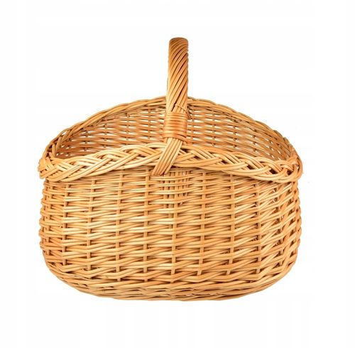 PIĘKNY wiklinowy koszyk NA ZAKUPY PIKNIK GRZYBY XL na Arena.pl