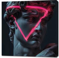 Obraz 90x90cm Neonowy Renesans