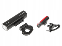 LAMPKA ROWEROWA PRZÓD METALOWA USB 1000 LM POWERBANK 4800 mAH + TYŁ ZESTAW