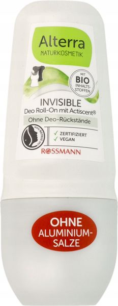 ALTERRA INVISIBLE DEZODORANT W KULCE 50 ML zdjęcie 1