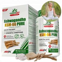 OBNIŻENIE KORTYZOLU skuteczne tabletki na stres nerwy na 60 dni Ashwagandha