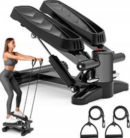 STEPPER STEPER PROSTY Z LINKAMI DO ĆWICZEŃ LICZNIK LCD REGULACJA FITNESS