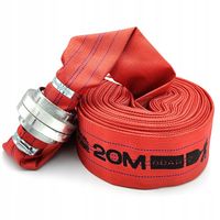 WĄŻ STRAŻACKI PARCIANY DO WODY SZAMBA 2" 52MM 20M Z SZYBKOZŁĄCZAMI DO POMPY