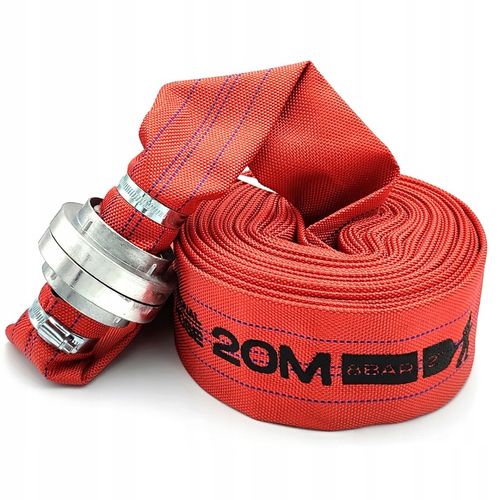 WĄŻ STRAŻACKI PARCIANY DO WODY SZAMBA 2" 52MM 20M Z SZYBKOZŁĄCZAMI DO POMPY na Arena.pl