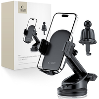 TECH-PROTECT V7 UNIVERSAL DASHBOARD & VENT CAR MOUNT BLACK