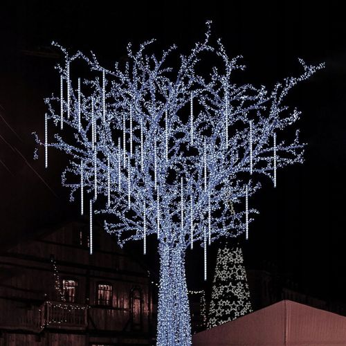 METEORY 10 SPOLI 50 CM 360 LED LAMPKI PADAJĄCY ŚNIEG SOPLE GIRLANDA 8 m na Arena.pl