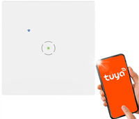 Włącznik Światła Pojedynczy WIFI ORNO TUYA SMART Podtynkowy Dotykowy Biały
