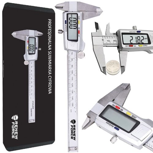 DOKŁADNA Suwmiarka elektroniczna ZE STALI NIERDZEWNEJ cyfrowa 0-150mm na Arena.pl