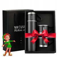 TERMOS 500ml Z 3 KUBKAMI, ELEGANCKI, IDEALNY NA PREZENT KUBEK