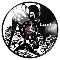 Zegar ścienny z płyty winylowej Lucky 1760.14