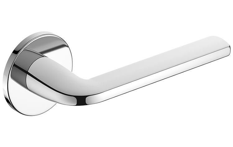 KLAMKA DRZWIOWA PREMIUM SCANDI R SL CHROM POŁYSK zdjęcie 1