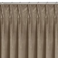 Zasłona VILA velvetowa na flexach 265x300 beżowa wzór 2 Homede