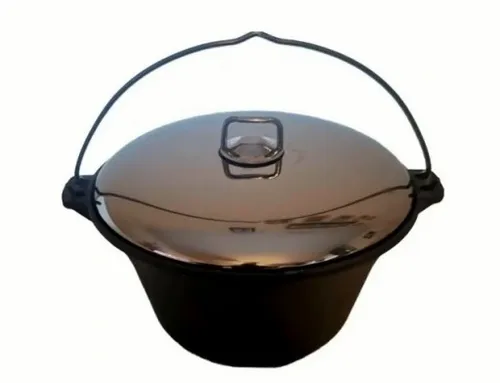 STOJAK TELESKOPOWY 70/120 kociołek żeliwny 8l pokr na Arena.pl