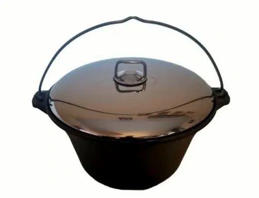 STOJAK TELESKOPOWY 70/120 kociołek żeliwny 8l pokr zdjęcie 4