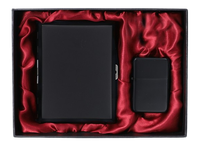 Zestaw Prezentowy Zapalniczka Benzynowa + Papierośnica Czarna na Prezent