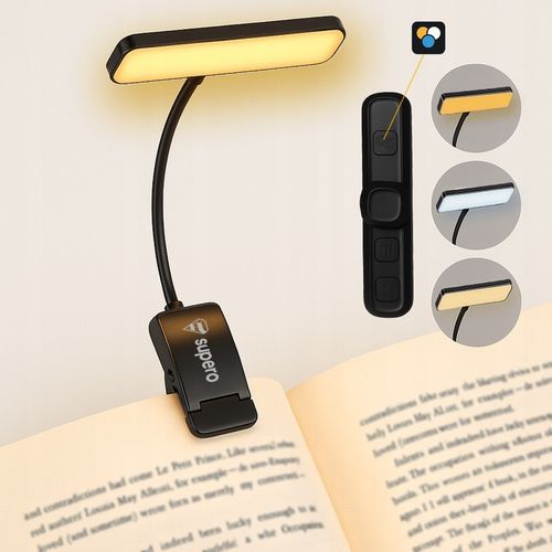 Lampka do czytania książek bezprzewodowa z 24 LED, obracana elastyczna na Arena.pl