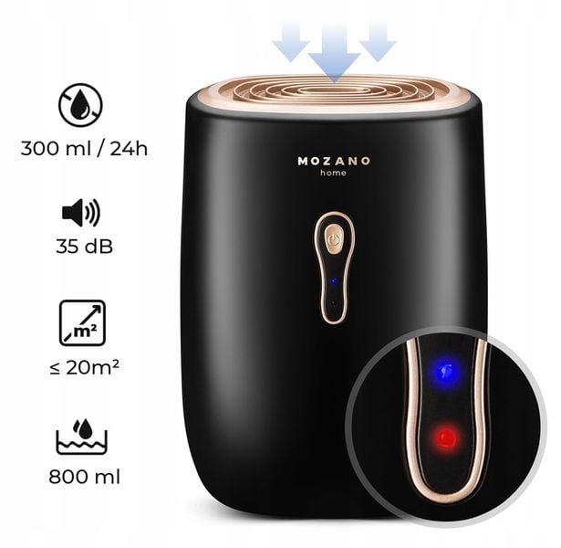OSUSZACZ POWIETRZA POCHŁANIACZ WILGOCI 30W 800ml CICHY DOM + SAMOCHÓD 12V zdjęcie 8