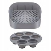Silikonowa Forma do Muffinek WKŁADKA DO FRYTKOWNICY Akcesoria do Air Fryer