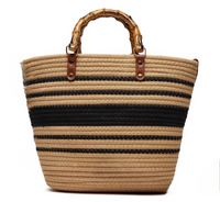 DUŻA TOREBKA NA LATO PLECIONA KOSZYK NA PLAŻĘ A4 PLAŻOWA MIEJSKA SHOPERKA