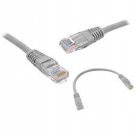 KABEL SIECIOWY LAN RJ45 SKTRĘTKA ETHERNET PATCHCORD UTP CAT 5E 0,25M